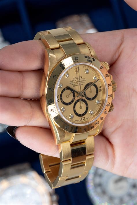 rolex daytona full yellow gold|Rolex daytona value chart.